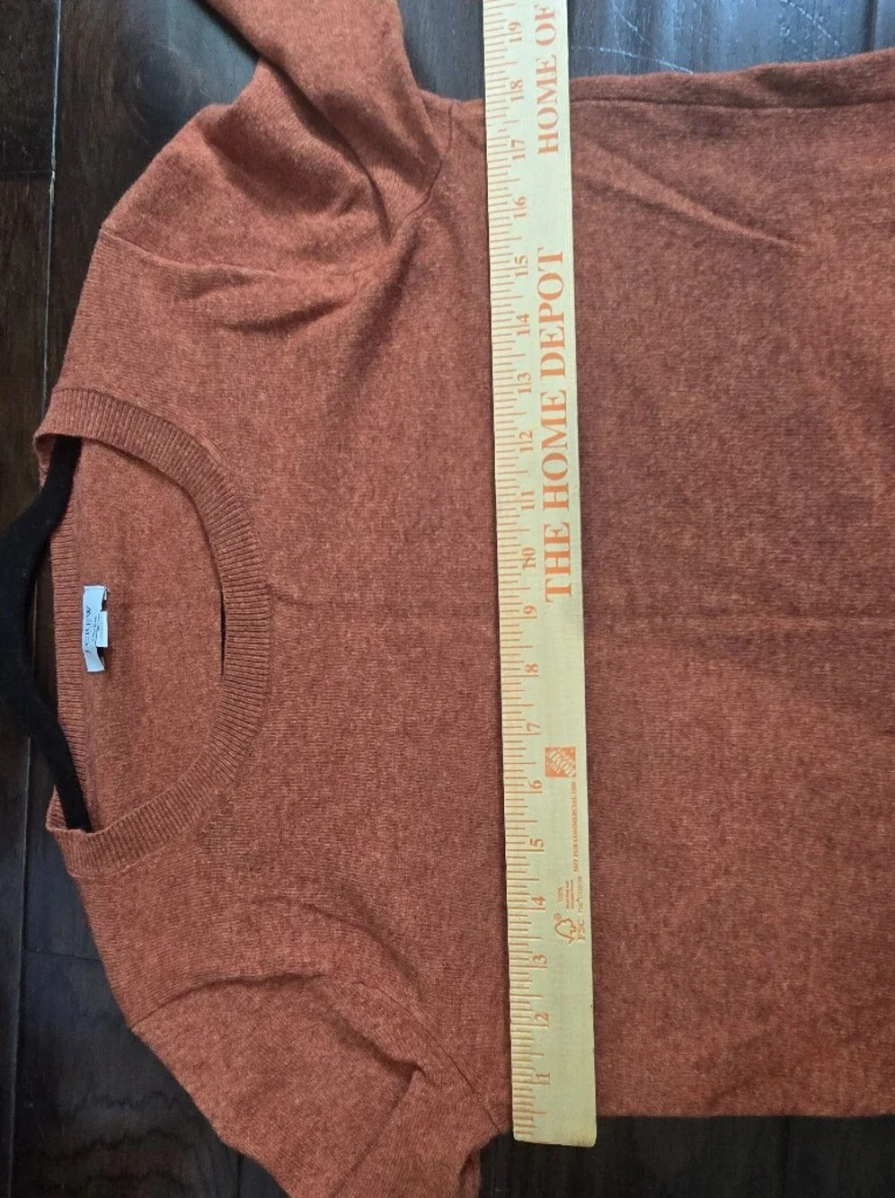 J.Crew Teddie Merino Wool Blend Sweater Rust Orange Heather Crewneck Size Small